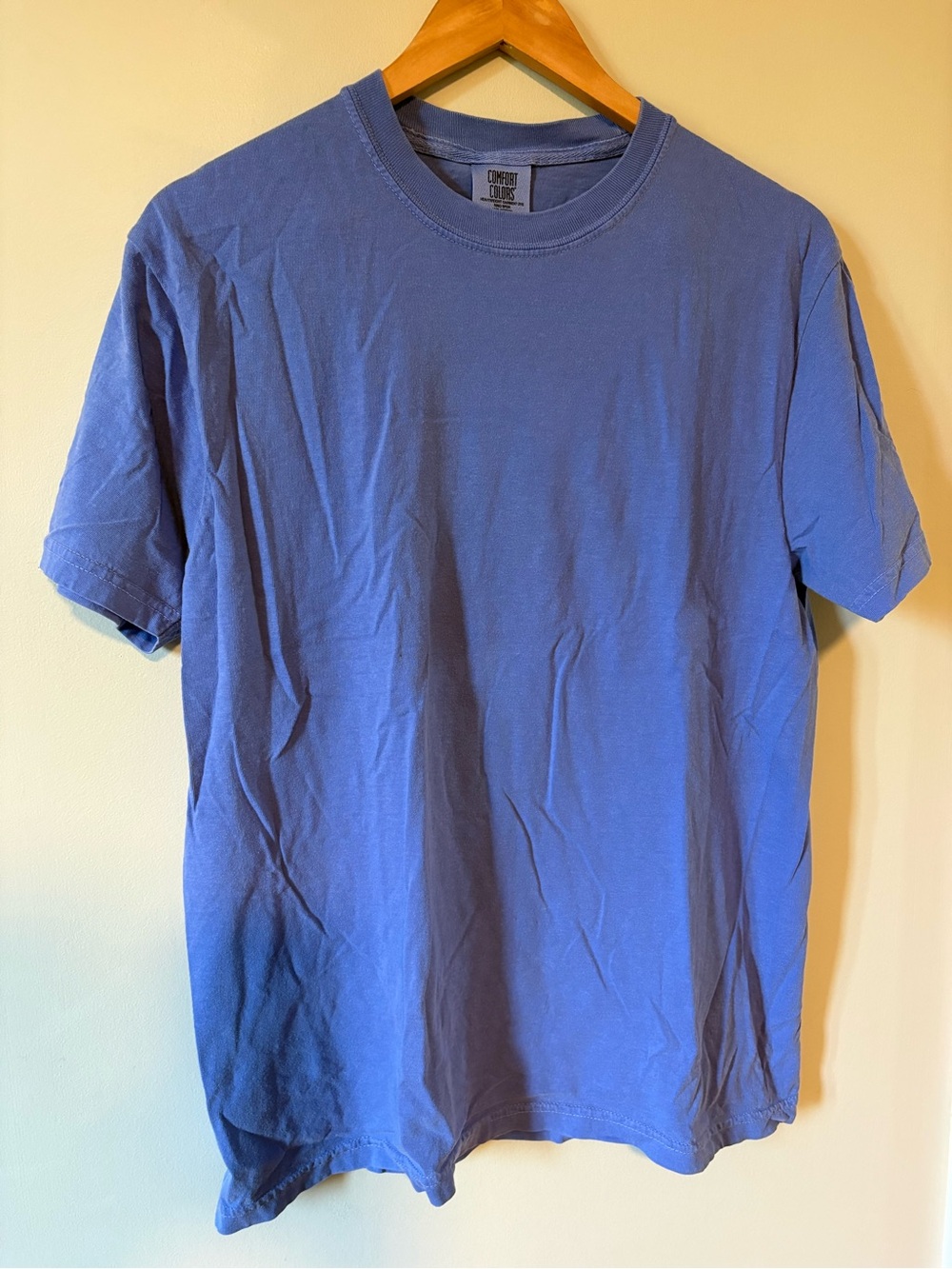 Womens Comfort Colors cotton tshirt Tee Top T-Shirt Purple M